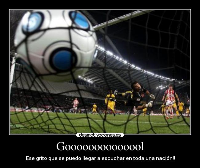Goooooooooooool - Ese grito que se puedo llegar a escuchar en toda una nación!!