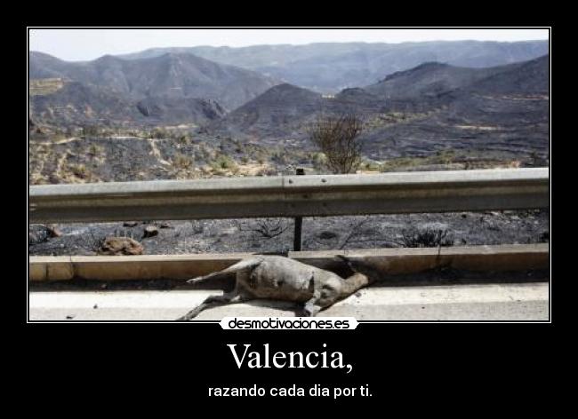 Valencia, - razando cada dia por ti.