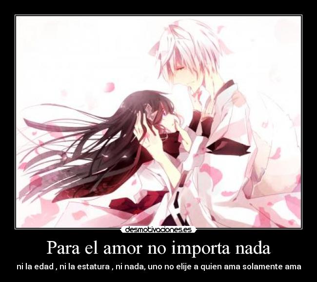 Para el amor no importa nada -