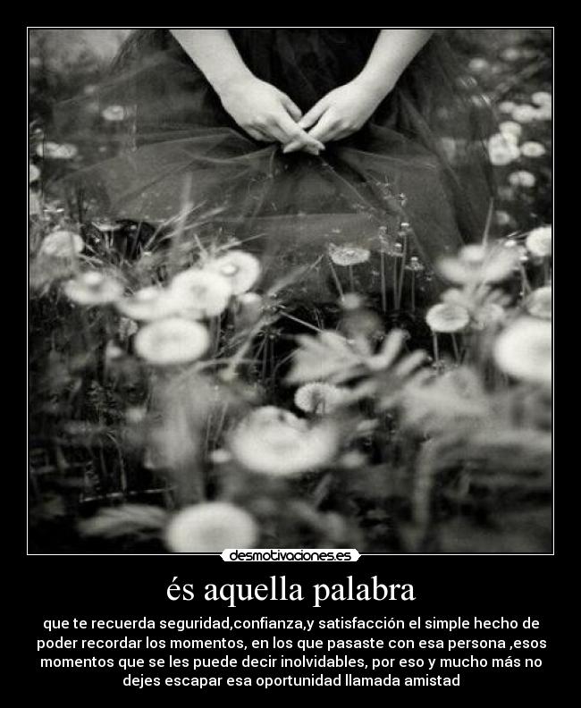 és aquella palabra -