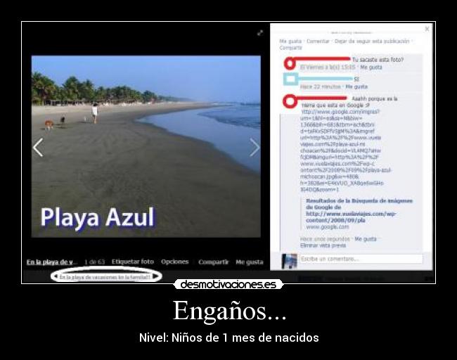 Engaños... - Nivel: Niños de 1 mes de nacidos