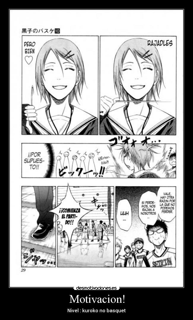 Motivacion! - Nivel : kuroko no basquet