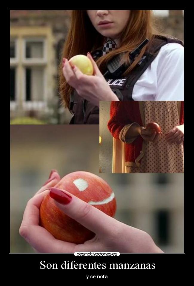 Son diferentes manzanas - y se nota