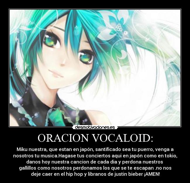 ORACION VOCALOID: - 
