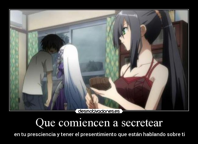 Que comiencen a secretear -