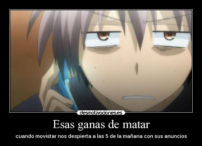 Esas ganas de matar -