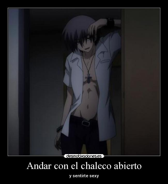 Andar con el chaleco abierto -