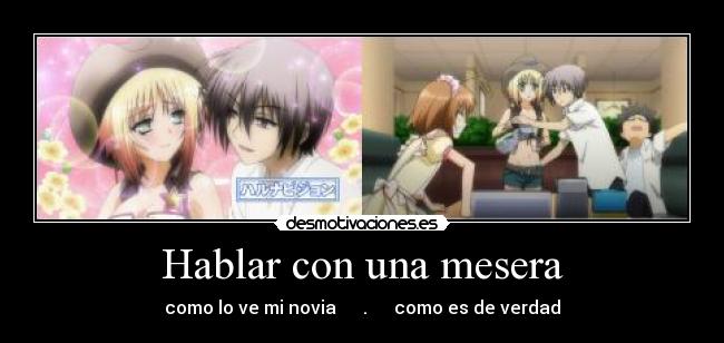 Hablar con una mesera - 