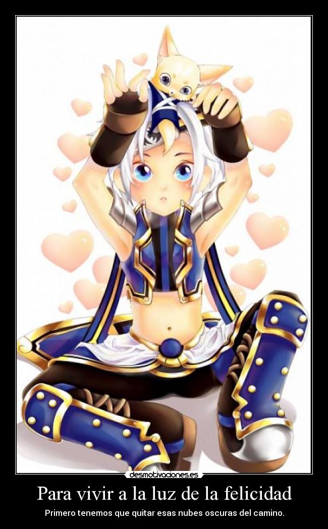 Para vivir a la luz de la felicidad - Primero tenemos que quitar esas nubes oscuras del camino.