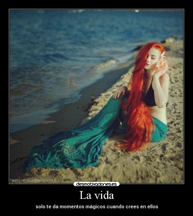 La vida - solo te da momentos mágicos cuando crees en ellos