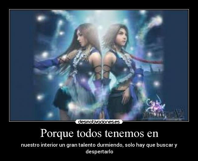 carteles lenne and yuna ffx2 desmotivaciones
