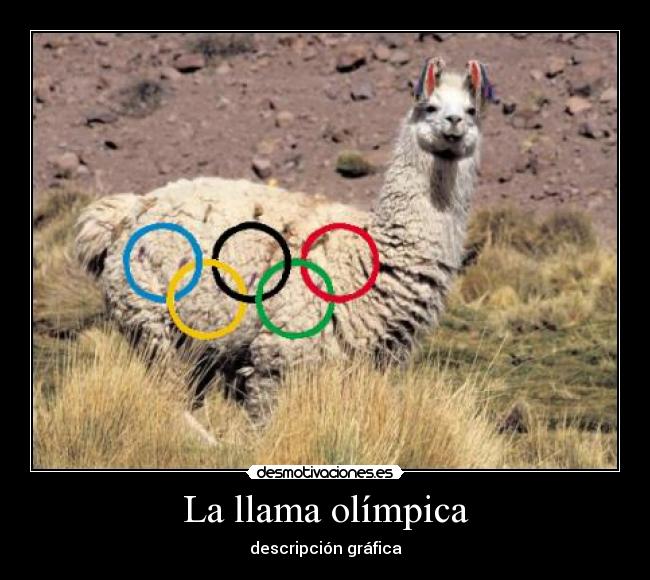 La llama olímpica - descripción gráfica