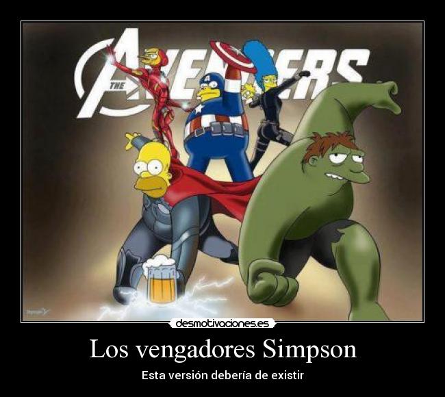 Los vengadores Simpson - Esta versión debería de existir
