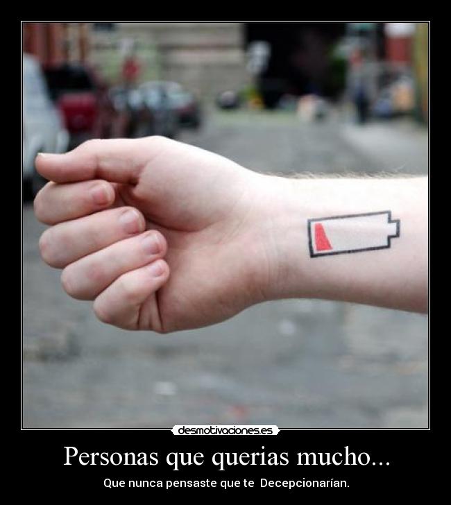 Personas que querias mucho... -