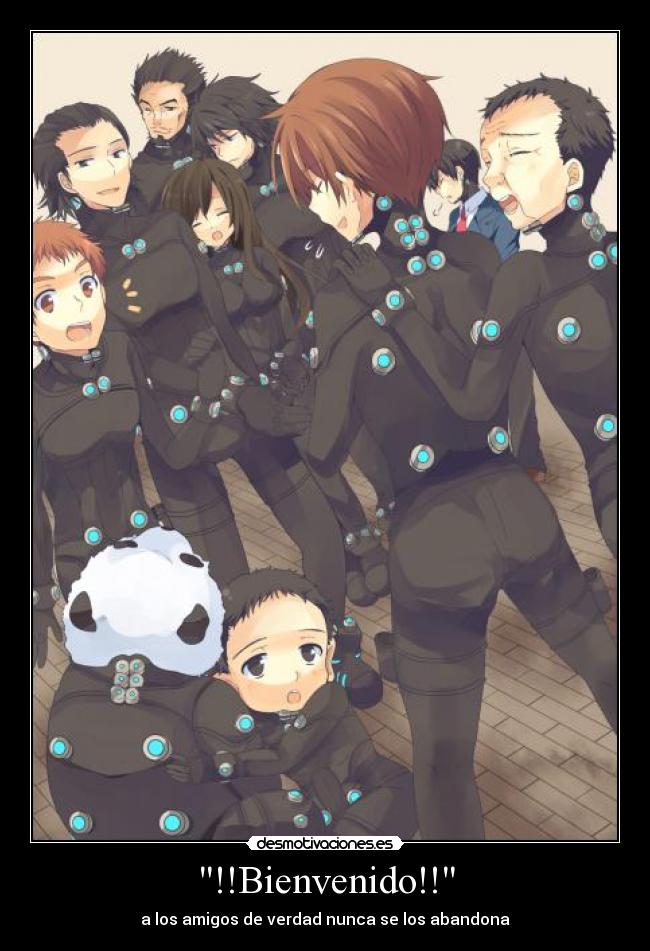 carteles katou kurono sakurai reika kaze takeshi suzuki nishi hoihoi inaba gantz anime desmotivaciones