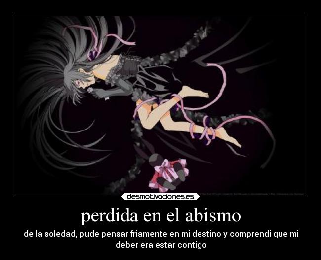 perdida en el abismo -
