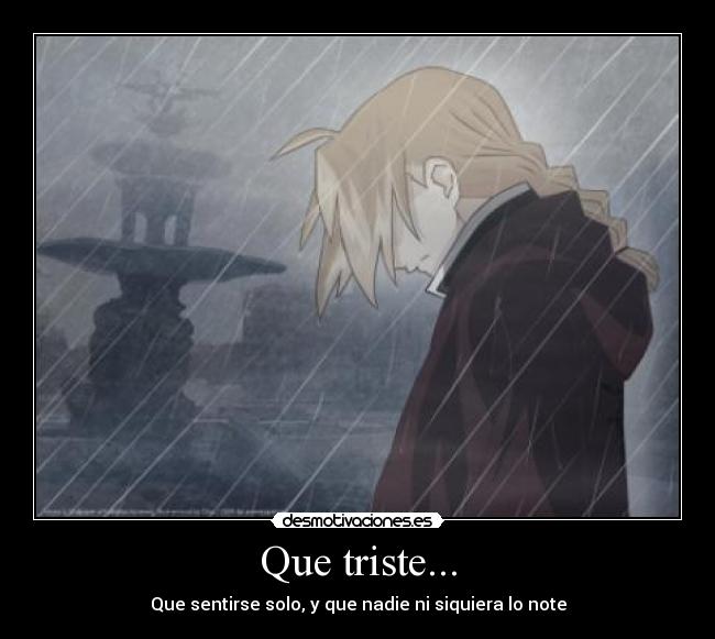 Que triste... -