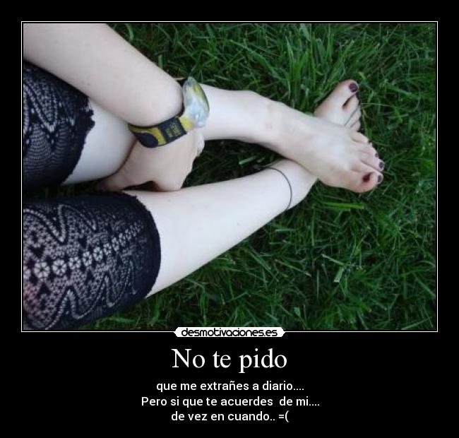 No te pido -