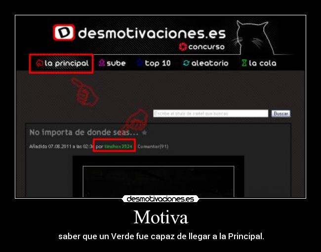 Motiva - saber que un Verde fue capaz de llegar a la Principal.