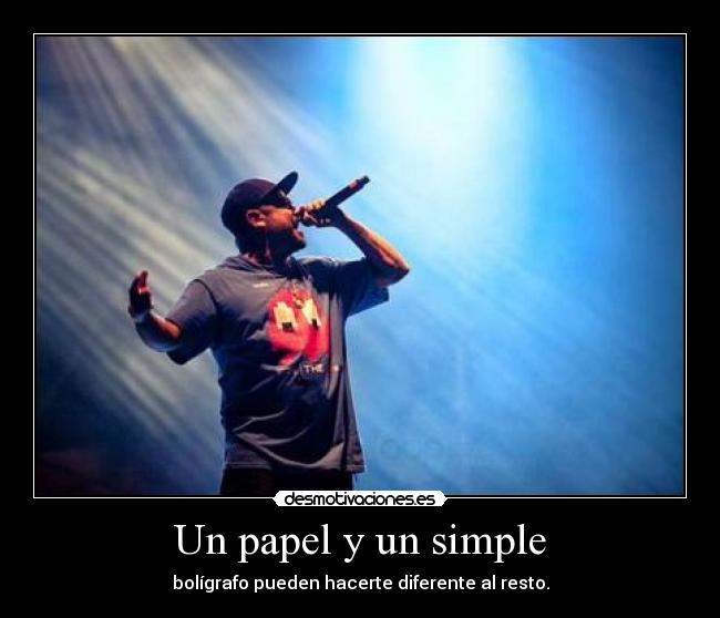 Un papel y un simple - 