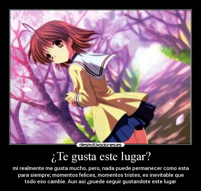 ¿Te gusta este lugar? -