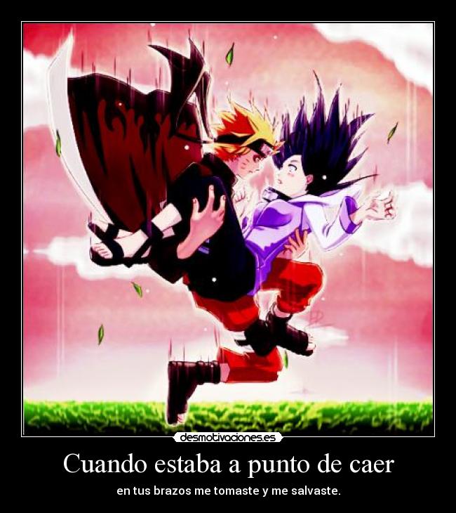 Cuando estaba a punto de caer -