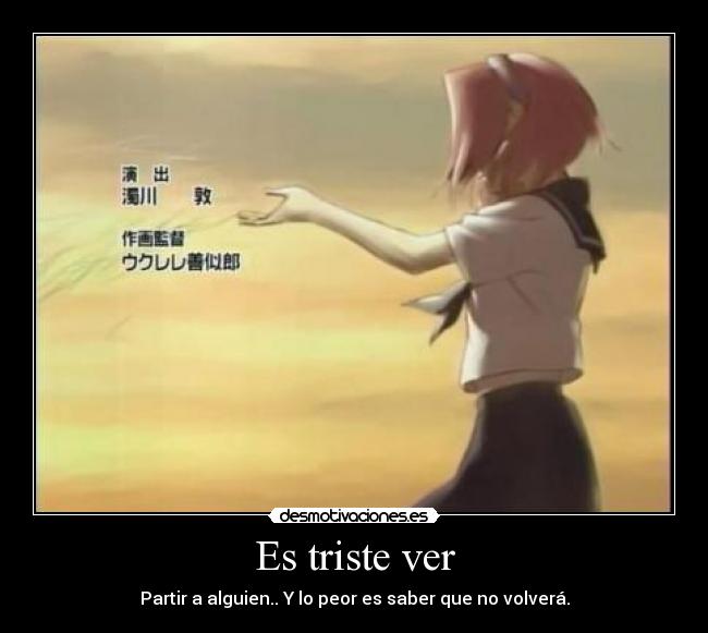 Es triste ver - 