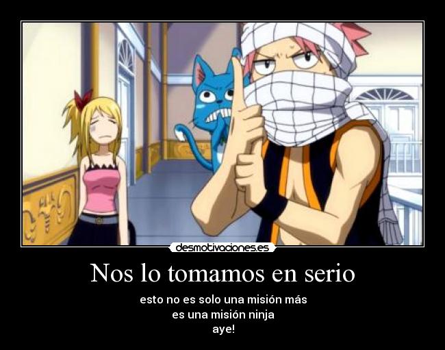 Nos lo tomamos en serio -