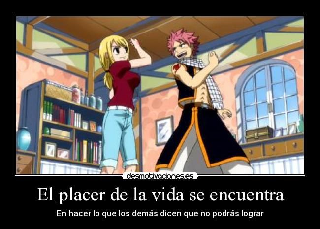 carteles vida fairy tail owo desmotivaciones