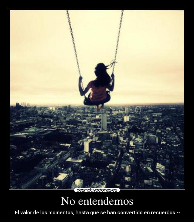 No entendemos -