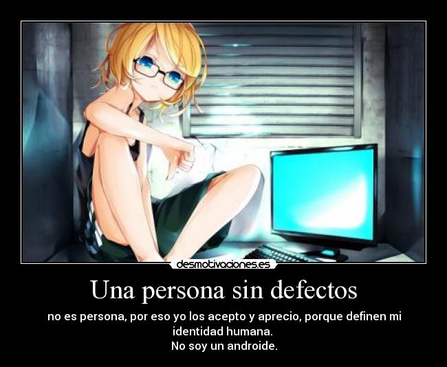 Una persona sin defectos -