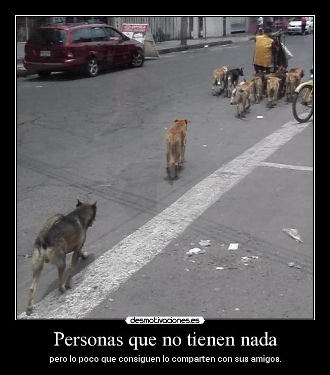 Personas que no tienen nada -