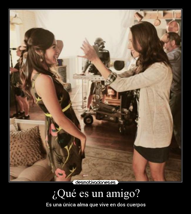 ¿Qué es un amigo? - Es una única alma que vive en dos cuerpos