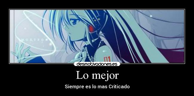 Lo mejor -
