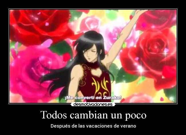 Todos cambian un poco -