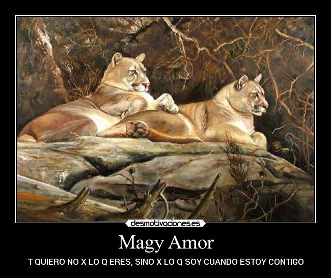 Magy Amor - T QUIERO NO X LO Q ERES, SINO X LO Q SOY CUANDO ESTOY CONTIGO