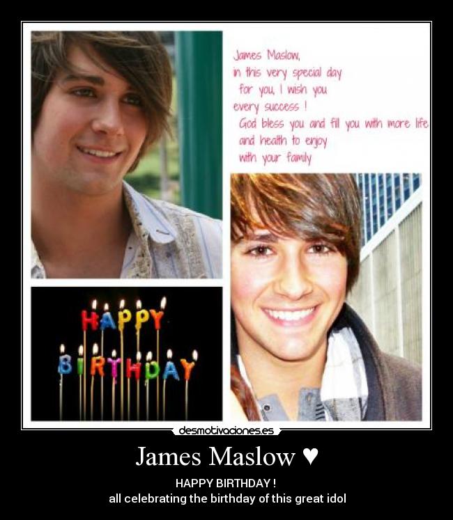 James Maslow ♥ - HAPPY BIRTHDAY !
all celebrating the birthday of this great idol