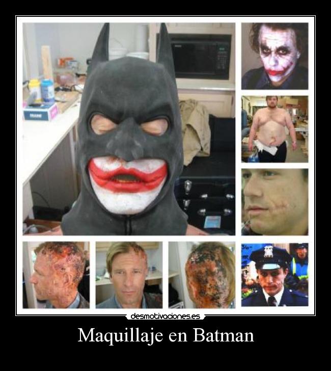 Maquillaje en Batman -