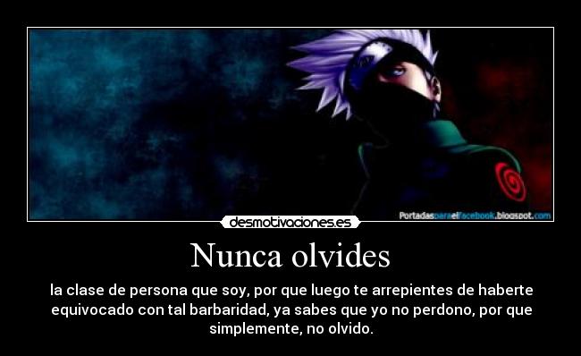 Nunca olvides -
