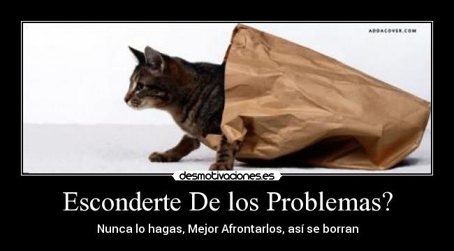 Esconderte De los Problemas? - 