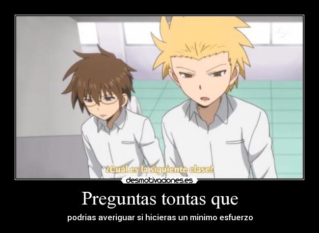 Preguntas tontas que -