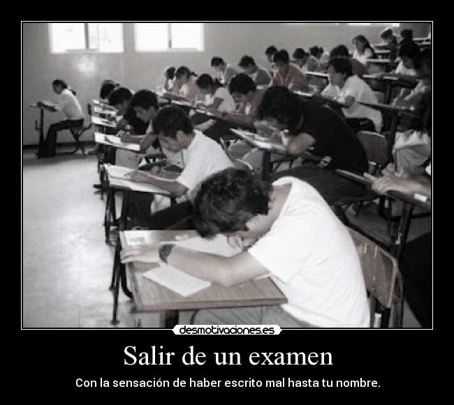 Salir de un examen - 