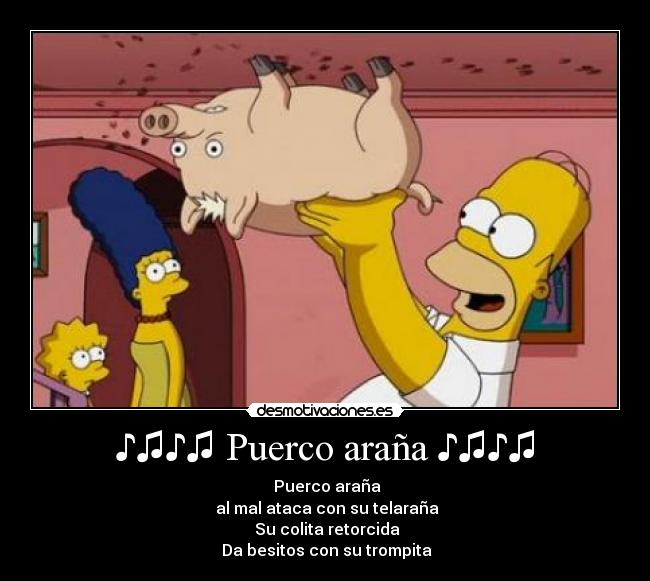 ♪♫♪♫ Puerco araña ♪♫♪♫ -