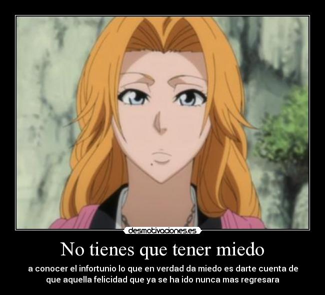 No tienes que tener miedo -