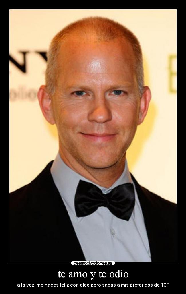 te amo y te odio - a la vez, me haces feliz con glee pero sacas a mis preferidos de TGP