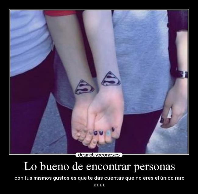 Lo bueno de encontrar personas -