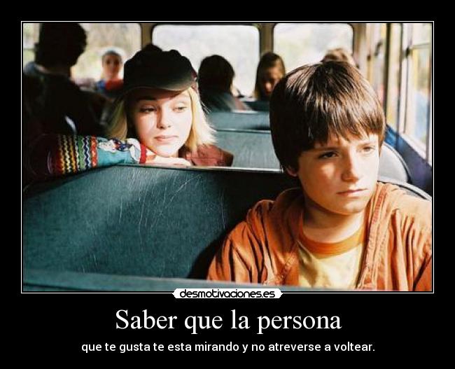 Saber que la persona - 
