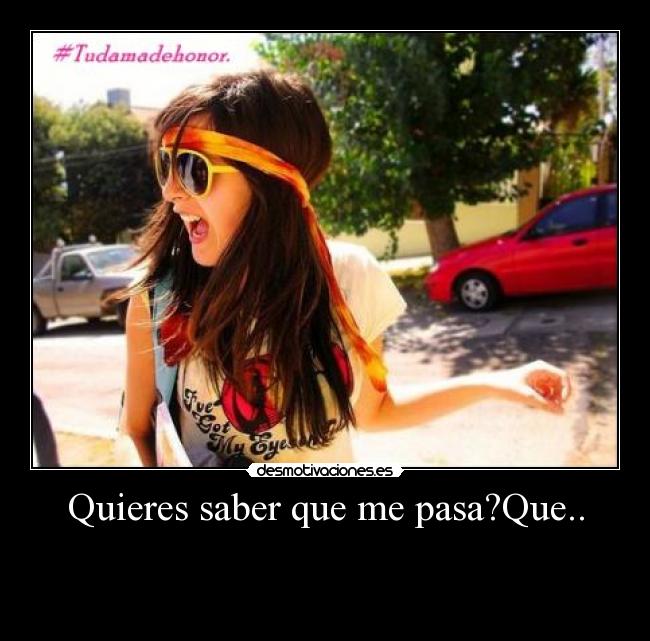 Quieres saber que me pasa?Que.. - ╔══╗──────╔╗──────
╚╗╔╬═╗╔═╦╦╬╬═╦╦╦═╗▄██▄██▄
─║║║╩╣║╬║║║║╩╣╔╣╬║▀█████▀
─╚╝╚═╝╚╗╠═╩╩═╩╝╚═╝──▀█▀