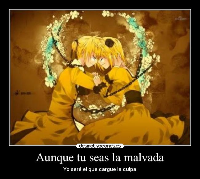 carteles cfanloid nigatsu rin len kagamine vocaloid anime the evil saga servant evil daughter evil desmotivaciones