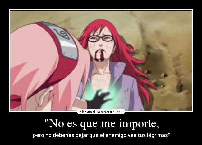 No es que me importe, - 